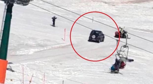Un anziano di 90 anni invade la pista da sci con l’auto: volevo andare al ristorante